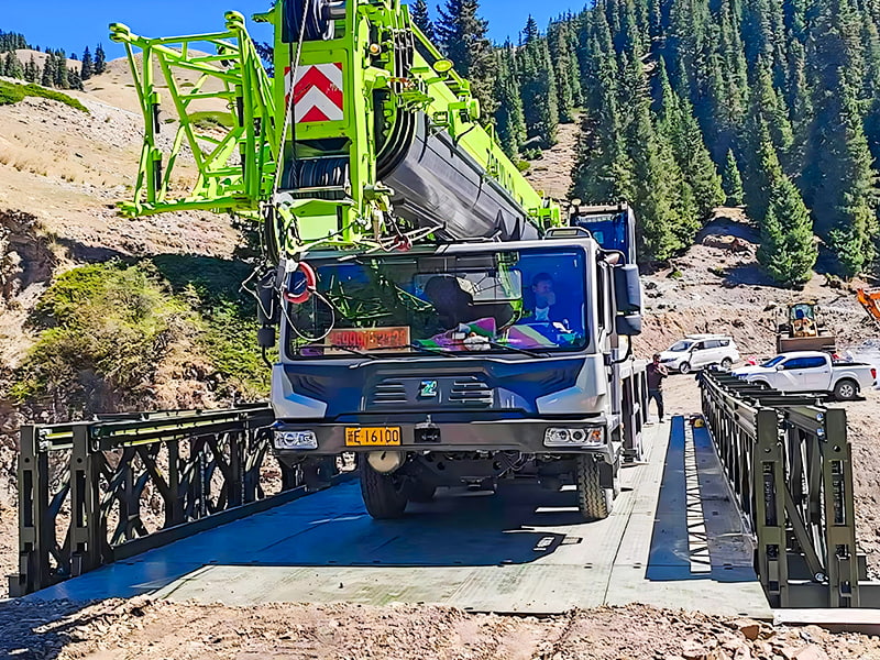 CB100 Bailey Bridge Trippelrads enkeltlags forsterket malt anti-korrosjon Bailey Bridge